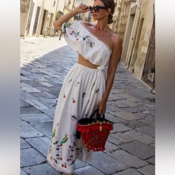 FARM Rio Pitanga Embroidery Maxi Dress - Picture 5 of 9